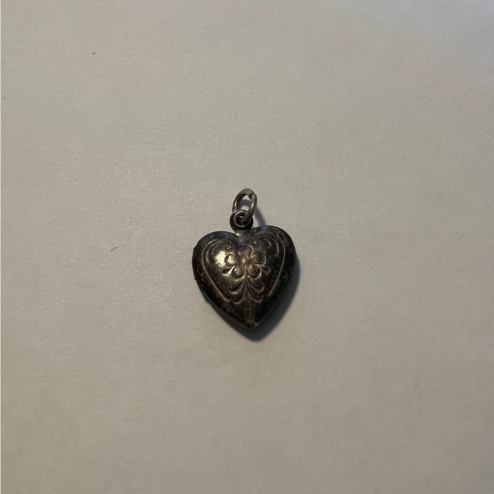 Sterling 1950s heart locket